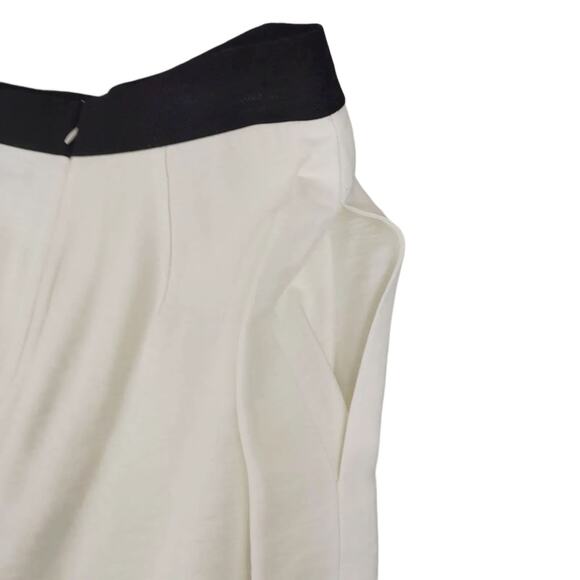 BCBG Maxazria White Ruffle Layered Rayon Mini Skirt, Women's 6 Elastic Waist - Picture 4 of 7